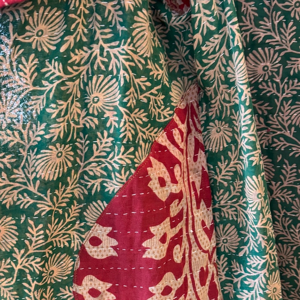 Hand Crafted Multicolor Patchwork Jacket - image 5